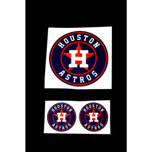 Houston Baseball Team High Quality Stickers Decals (pack of 3)